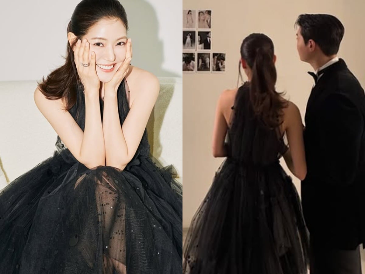 박은영 셰프가 웨딩 화보 비하인드컷을 공개했다./사진제공=박은영 SNS