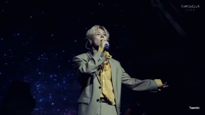 태민 코첼라 무대 중 음악이 '뚝'…음향 사고에 8초간 정적