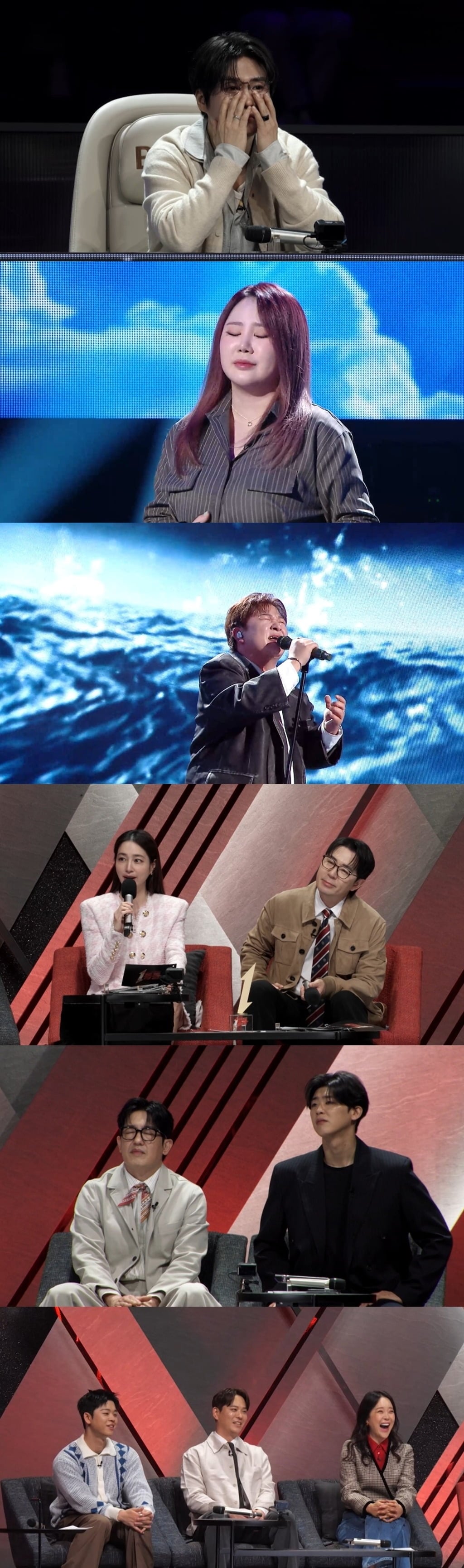 가수 김기태가 경쟁자 무대에 오열했다./사진제공=MBC