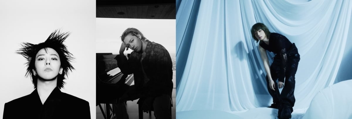 빅뱅 지드래곤, 태양, 대성/ 사진 제공=갤럭시코퍼레이션, 더블랙레이블, 알앤디컴퍼니