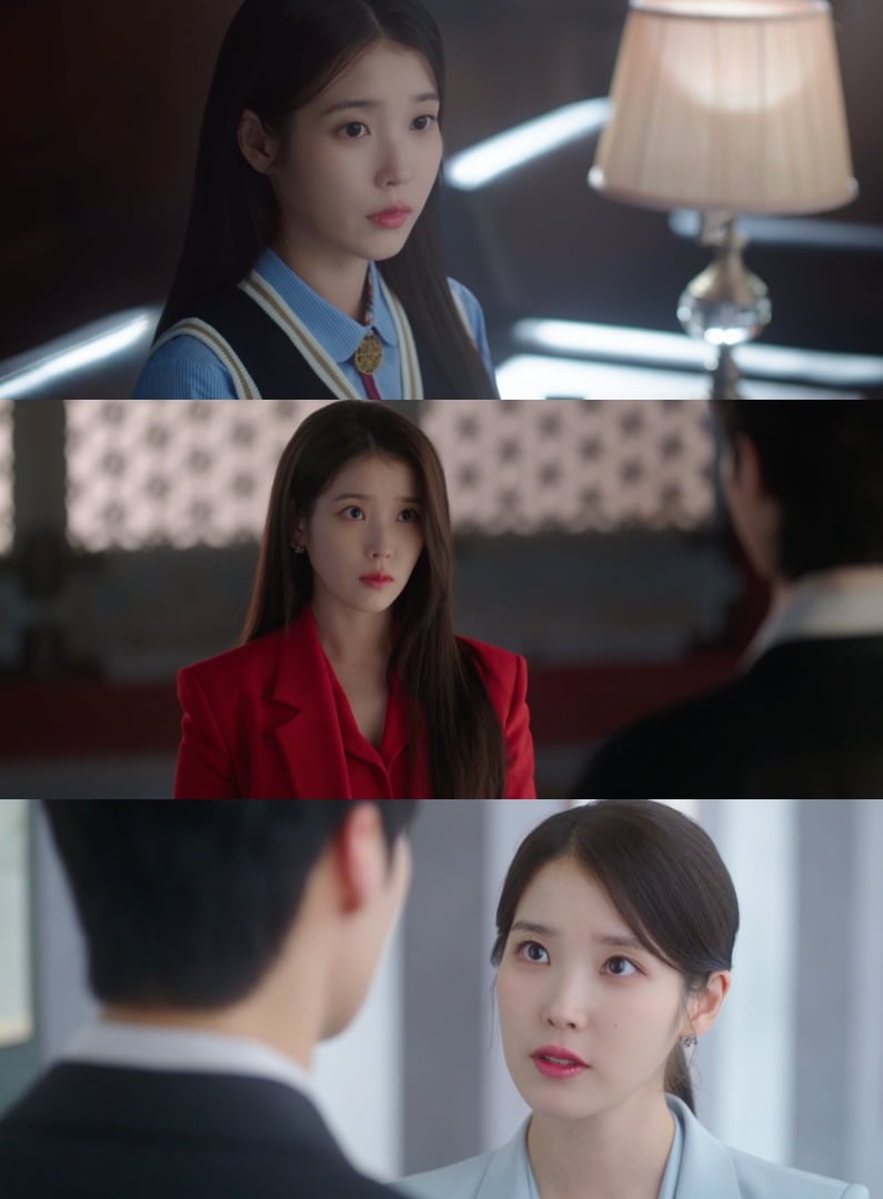 아이유가 '21세기 대군부인'에서 강렬한 존재감을 보여줬다./사진=MBC 방송 화면 캡처