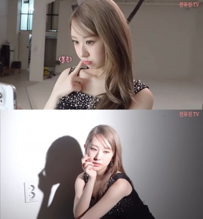 전유진, 블랙 원피스 입은 바비인형