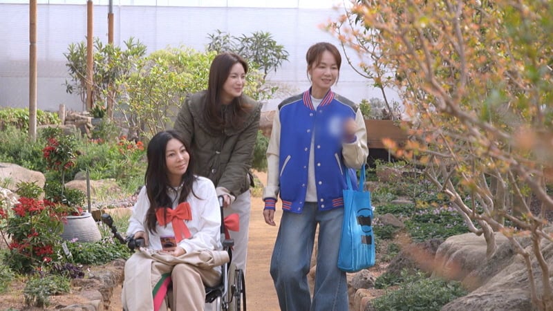 KBS1 에서는 발에 골절상을 입어 울적한 황신혜를 위해 장윤정과 정가은이 특별한 ‘힐링 데이’를 계획한다. / 사진=KBS1 