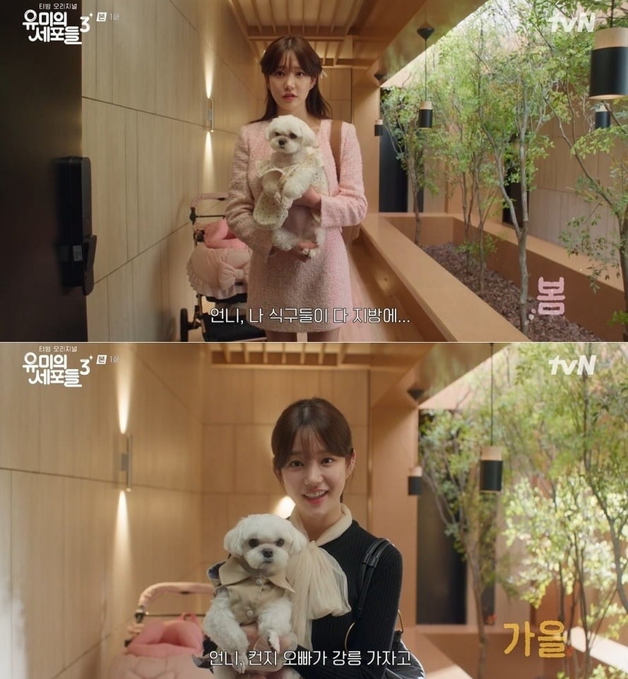 배우 이유비가 변함없는 사랑스러움으로 안방극장에 러블리한 에너지를 전했다./사진=티빙 방송 화면 캡처