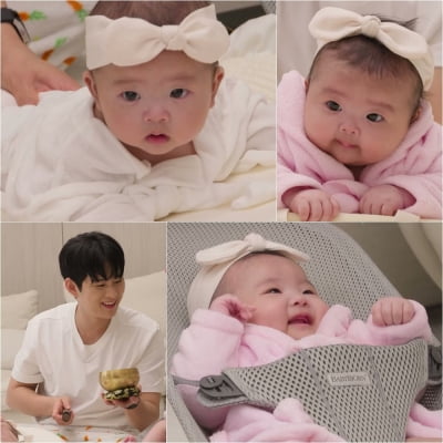 임라라♥손민수 쌍둥이, 아직 1살인데 벌써 경락 마사지…턱라인 끌어올려('슈돌')
