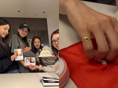 남보라, 출산 2개월 앞두고 금반지 받았다…"알고 봤더니 서프라이즈"