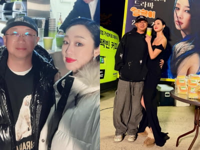 '불륜설 해소' 최여진, ♥재혼 남편과 당당 투샷…촬영장 럽스타