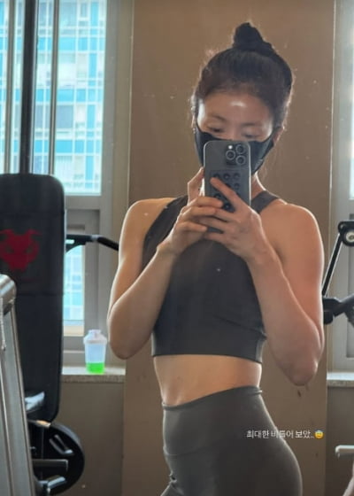 '애둘맘' 이시영, 출산 5개월 만에 제대로 '역삼각형'…근육만 '30kg'이라더니