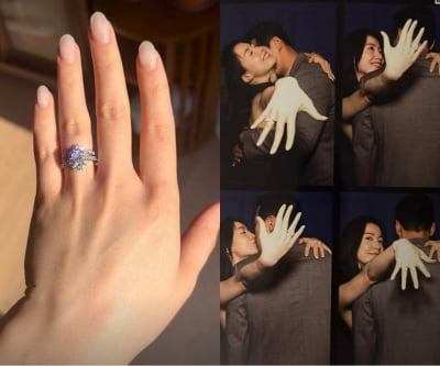 류화영, 선 결혼 발표 후 프로포즈…다이아보다 큰 '네 번째 손가락' 반지