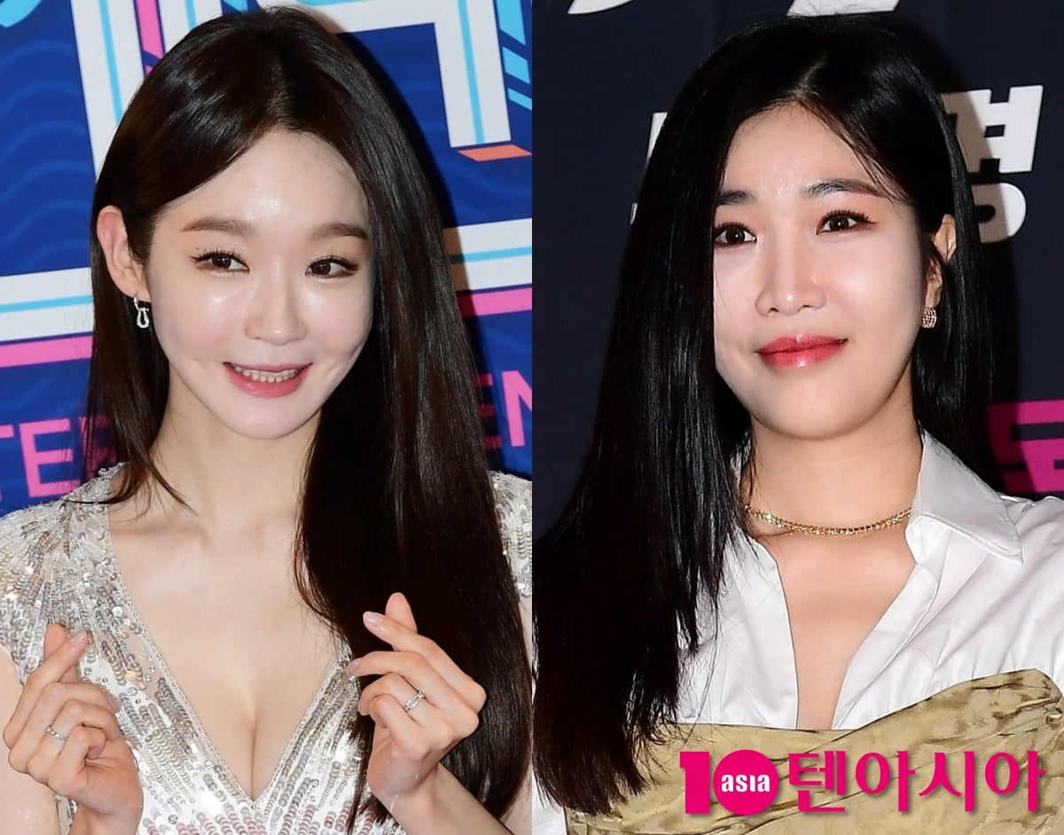 가수 다비치 강민경(왼)과 이해리 (오) / 사진=텐아시아 DB