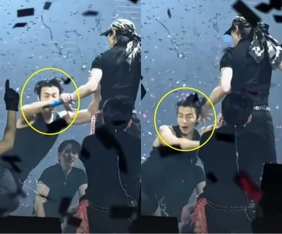 '팬 추락' 슈퍼주니어, 이번엔 멤버 철푸덕…규현 '깜짝'→당사자 병원 인증