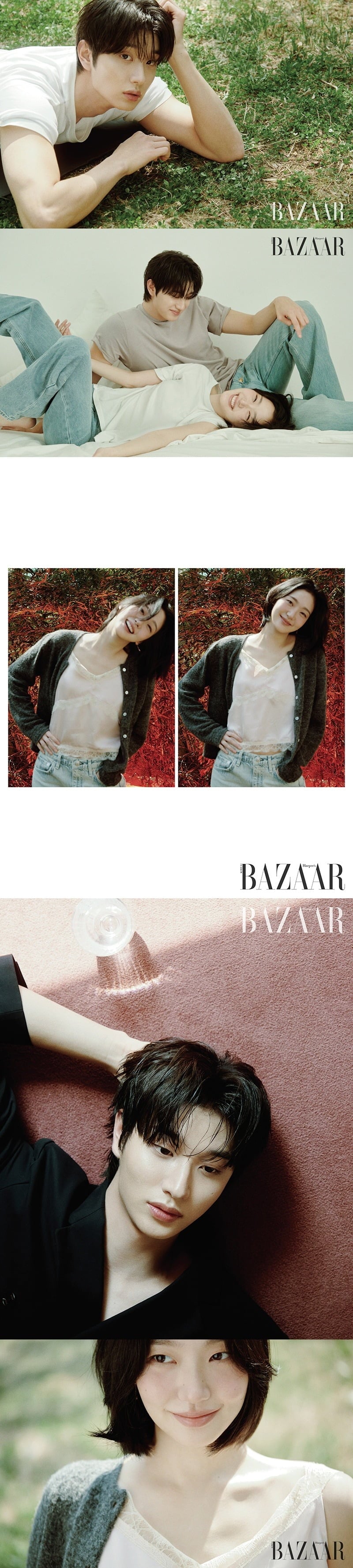 배우 김고은과 김재원과 함께한 화보를 공개했다./사진제공=하퍼스바자