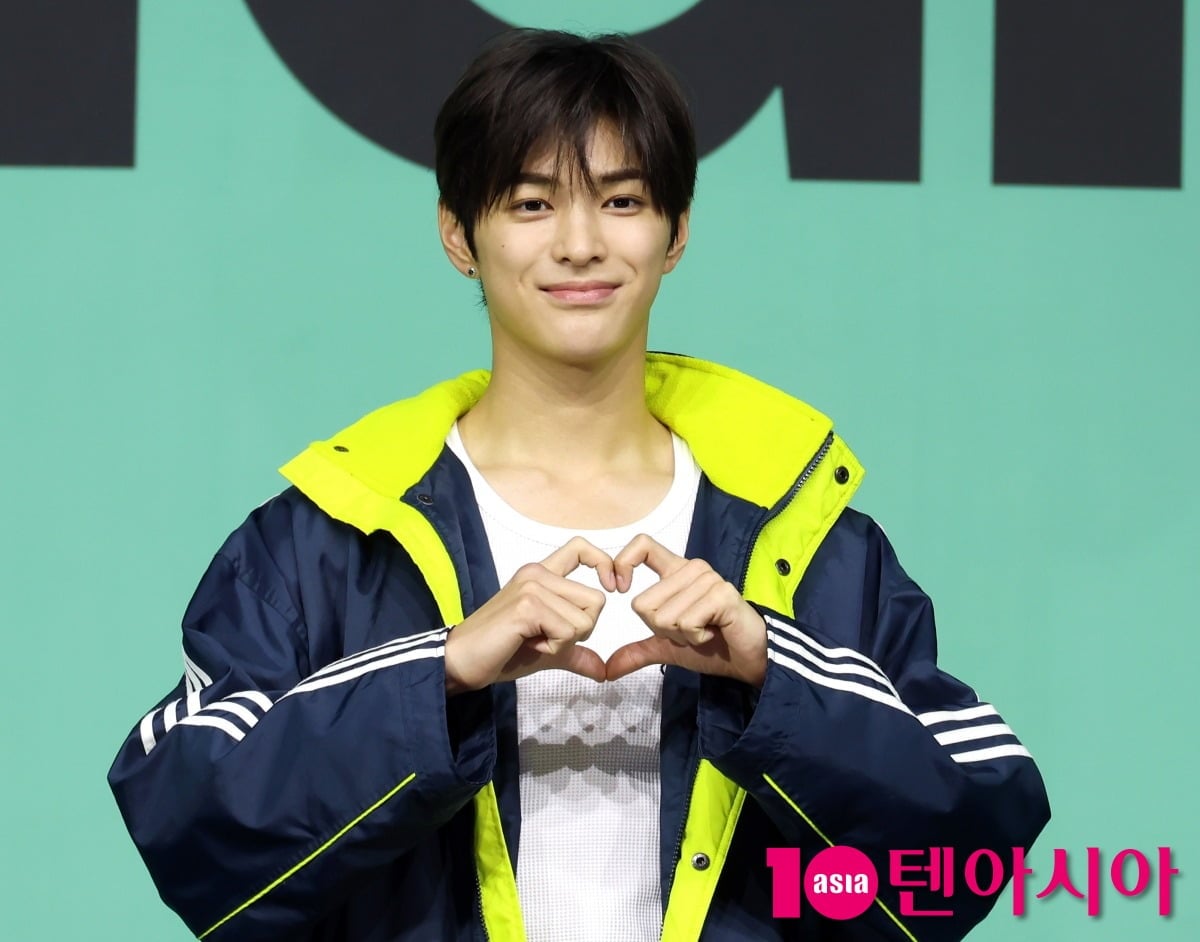 코르티스 멤버 건호가 20일 미니 2집 'GREENGREEN' 쇼케이스에 참석했다. /사진제공=텐아시아