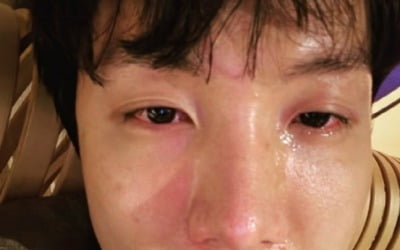 BTS 제이홉, 투어 중 조모상에 눈물 셀카…"정말 놀라고 당황스러워"