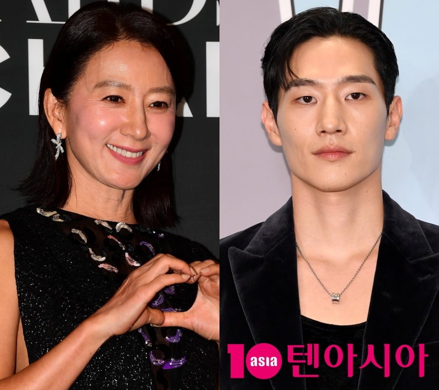 '골드디거'에서 호흡을 맞추는 김희애와 노상현 / 사진=텐아시아DB