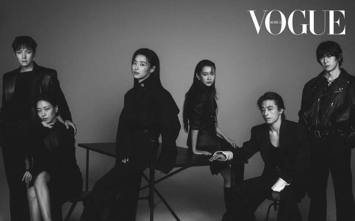 '군체'의 주역들이 화보를 통해 강렬한 매력을 발산했다. / 사진제공=보그 코리아