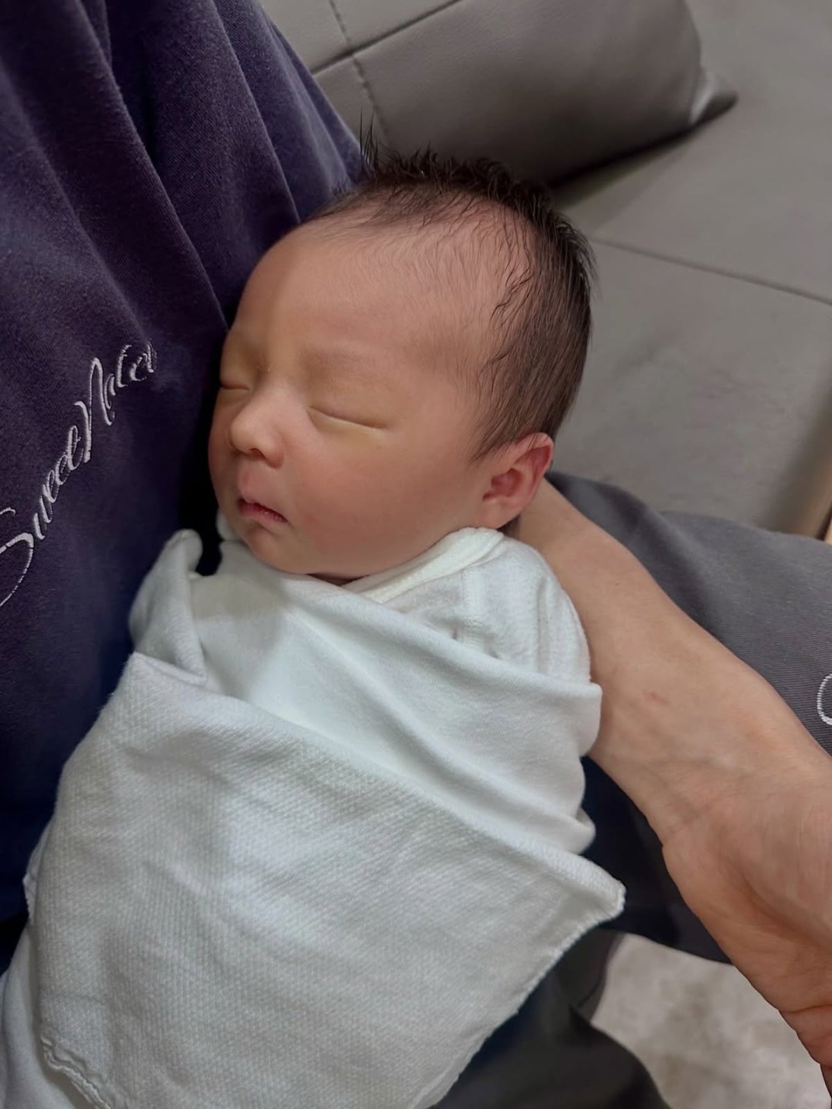 가수 나비가 둘째 딸 사진을 공개했다. / 사진=나비 SNS