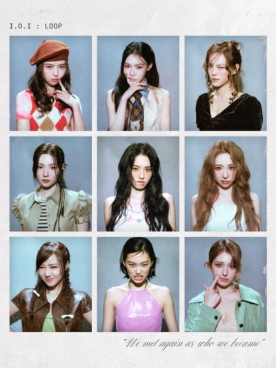 '10주년 재결합' 아이오아이, 변함없는 비주얼 합…청춘의 조각 완성