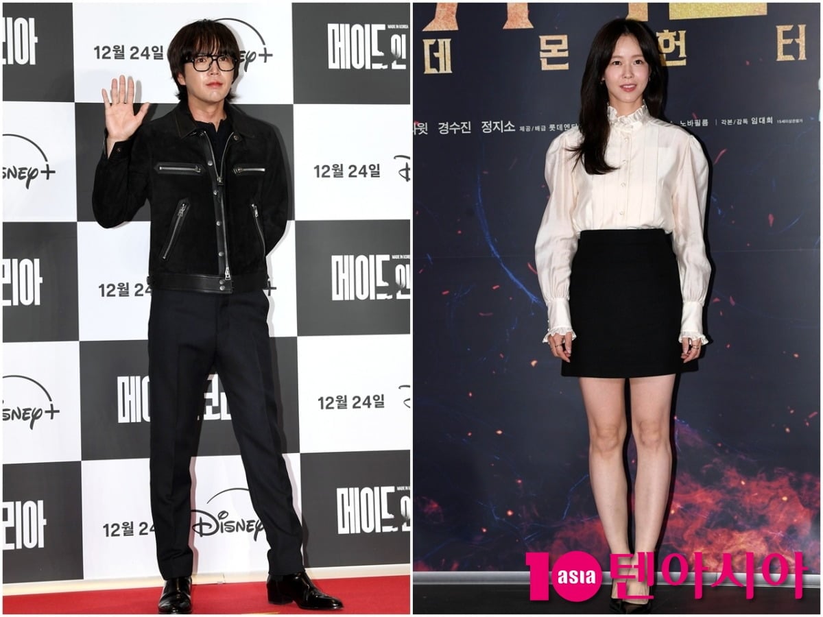 배우 장근석과 경수진이 각자 공식 행사에 참석해 포즈를 취하고 있다./사진=텐아시아DB