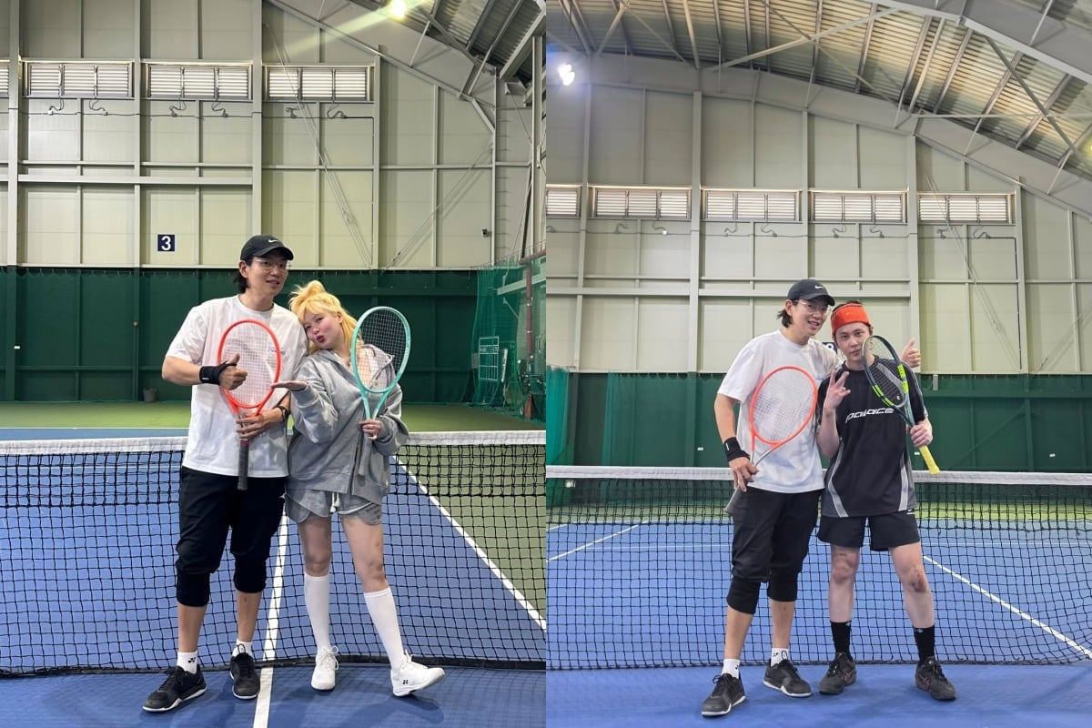 장성규, 현아, 용준형 등이 함께 테니스를 즐겼다. / 사진=장성규 SNS