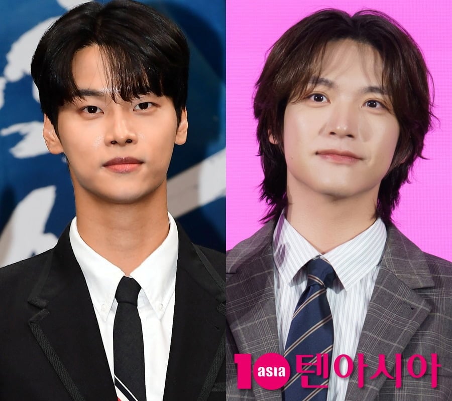 쿠팡플레이 시리즈 '로맨스의 절댓값'에서 BL 연기를 보여주고 있는 차학연과 김재현 / 사진=텐아시아DB