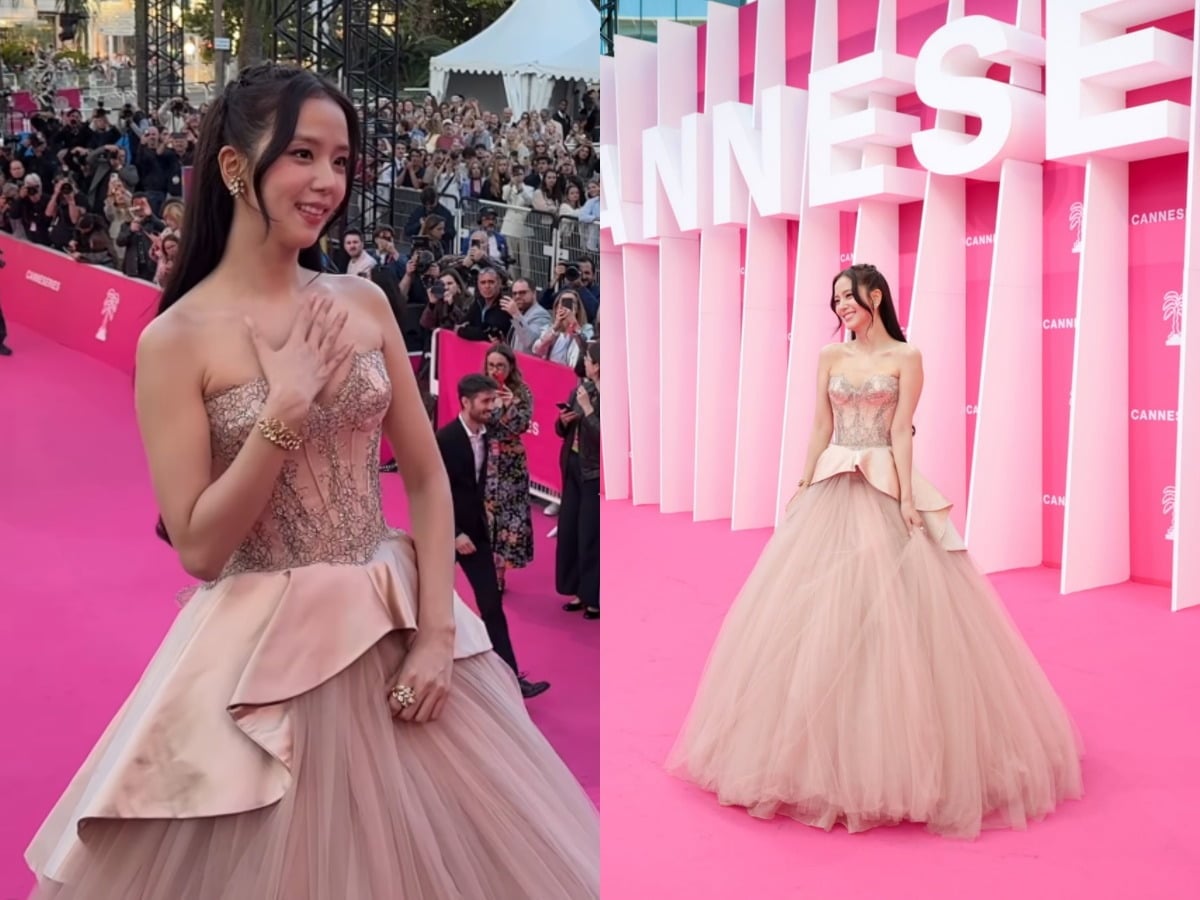 그룹 블랙핑크 멤버이자 배우 지수가 '제9회 칸 국제 시리즈 페스티벌'의 핑크카펫에 섰다. / 사진제공=칸 국제 시리즈 페스티벌