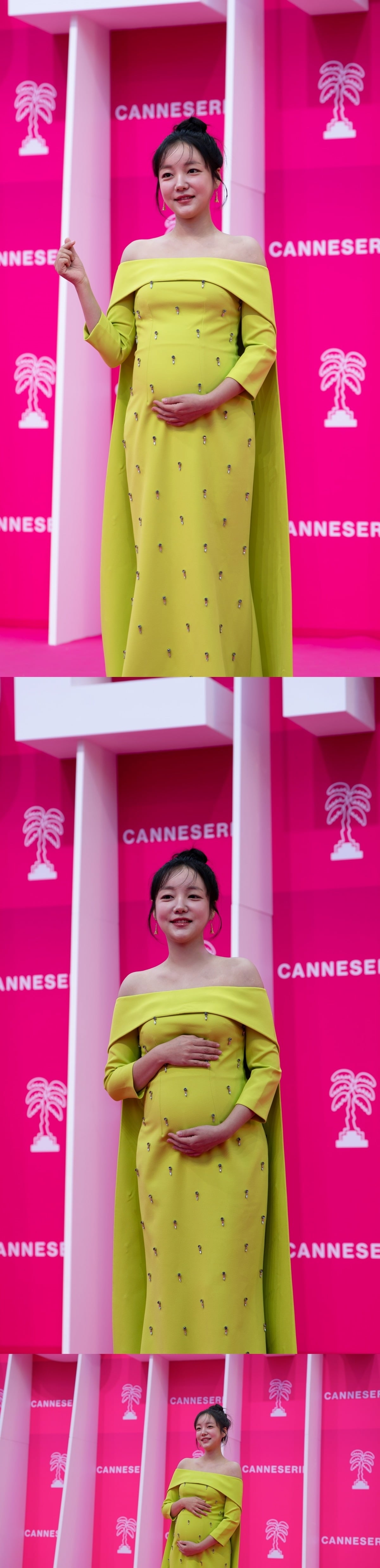 배우 문지인이 세계적인 영화 축제인 칸 영화제에 공식 초청돼 핑크카펫을 밟았다./사진제공=심스토리