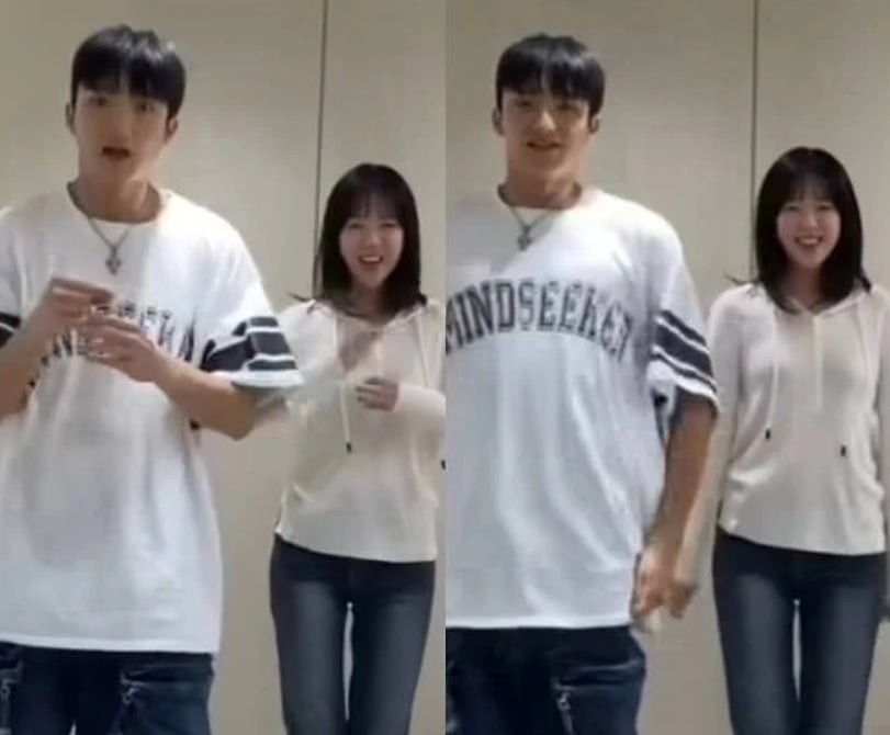 바타와 지예은이 연인 사이임을 공식적으로 인정했다./사진=SNS 갈무리