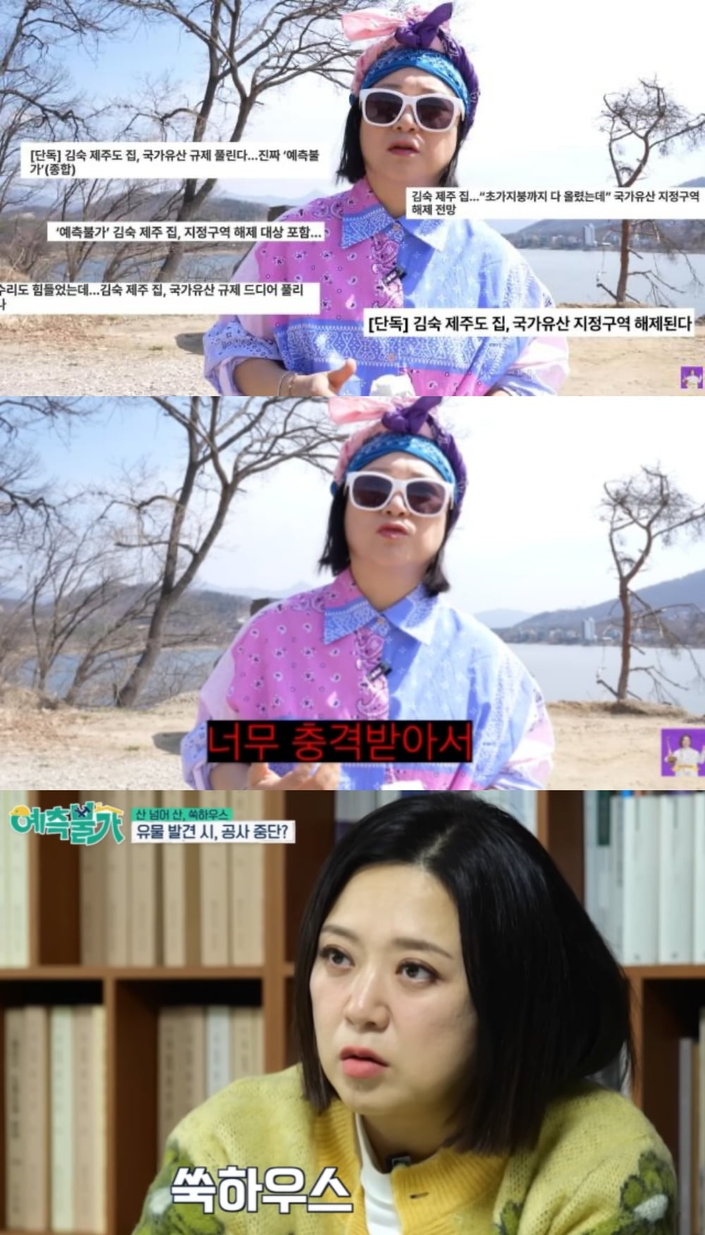 "때려치우고 싶다" 김숙, 220평 제주도家 국가유산 해제 반전 ('김숙티비')