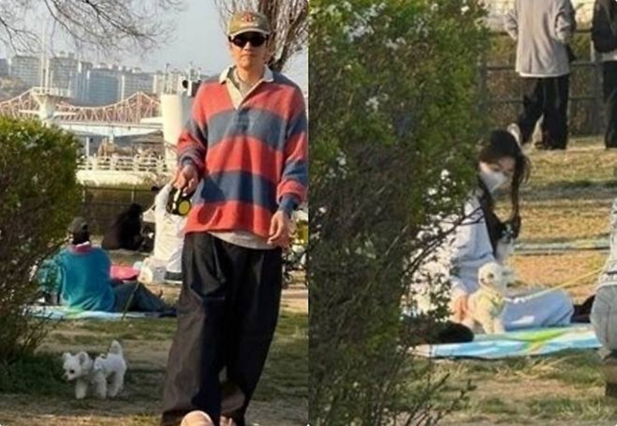 이광수, 이선빈의 한강 데이트 목격담이 떴다./사진=온라인 커뮤니티