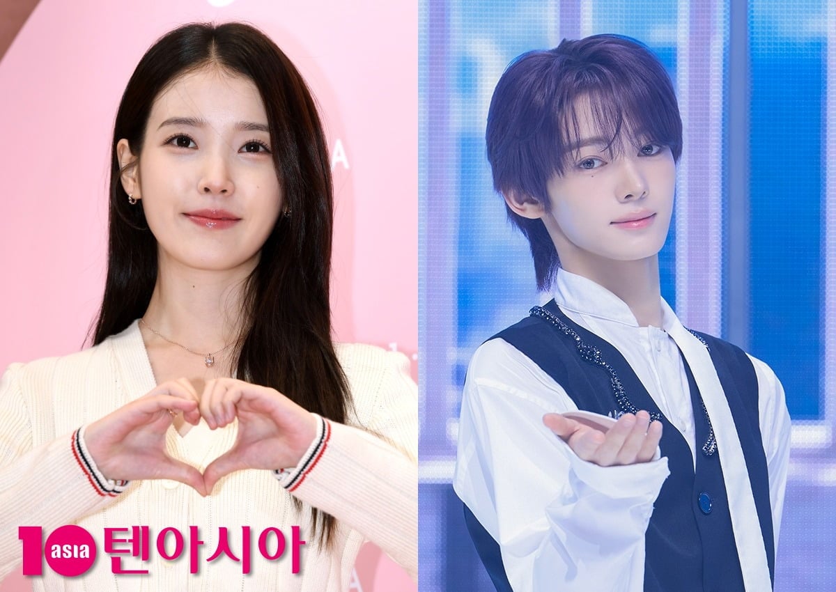 아이유, 투어스 한진/ 사진=텐아시아 DB, 플레디스 제공