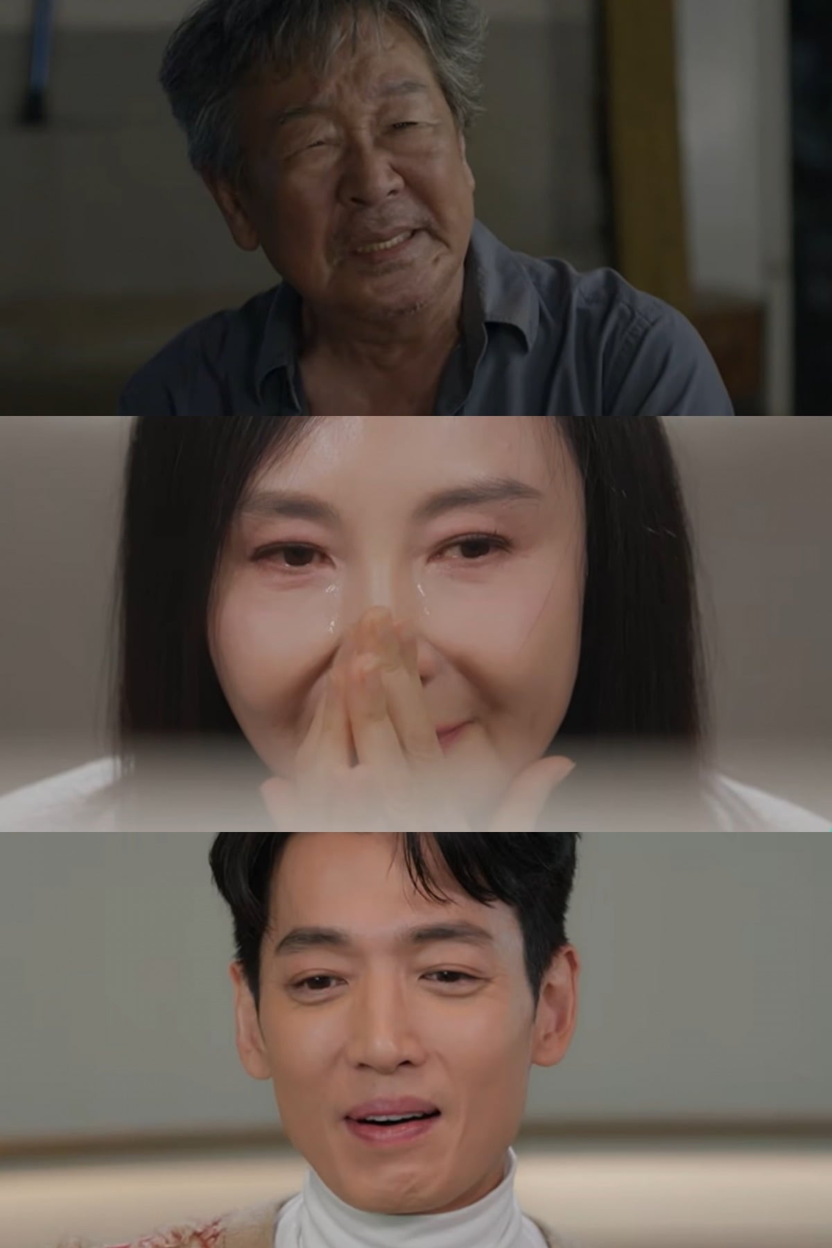 '파하, 최불암입니다' 2차 티저에서 후배 배우들의 먹먹한 표정이 공개됐다. / 사진='파하, 최불암입니다' 영상 캡처