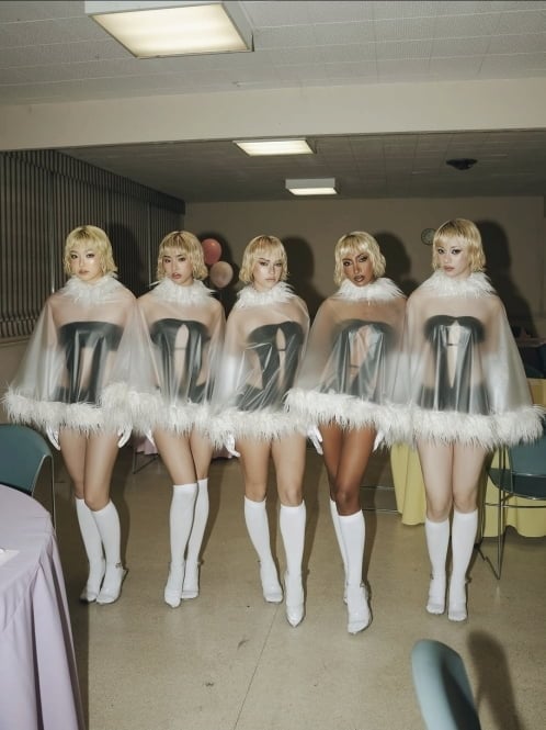 KATSEYE 'Pinky Up' Promotion Poster - Photo Courtesy of HYBE