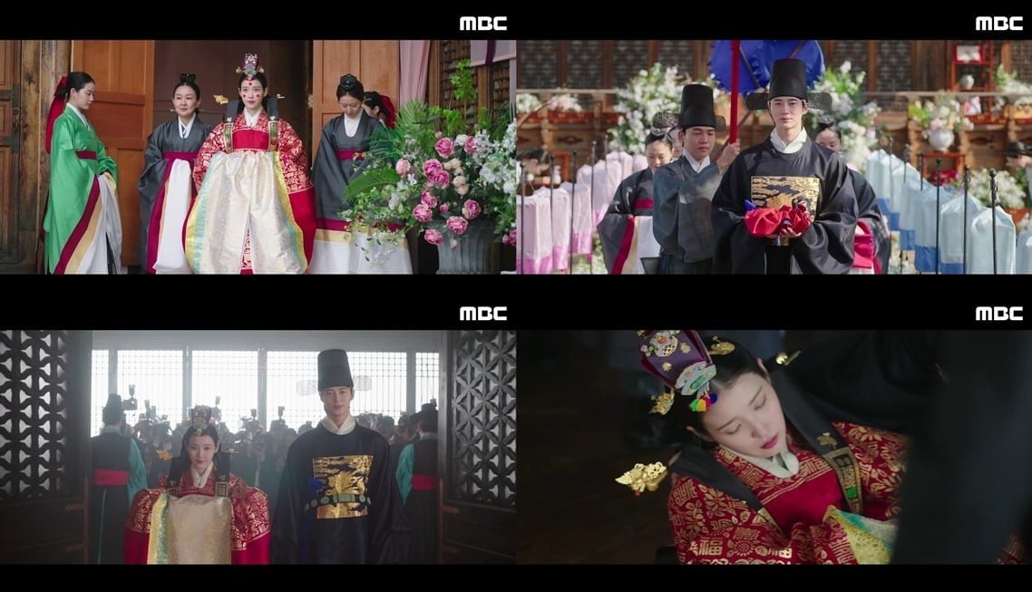 아이유와 변우석이 정식 부부가 되자마자 위기를 맞았다./사진=MBC 방송 화면 캡처