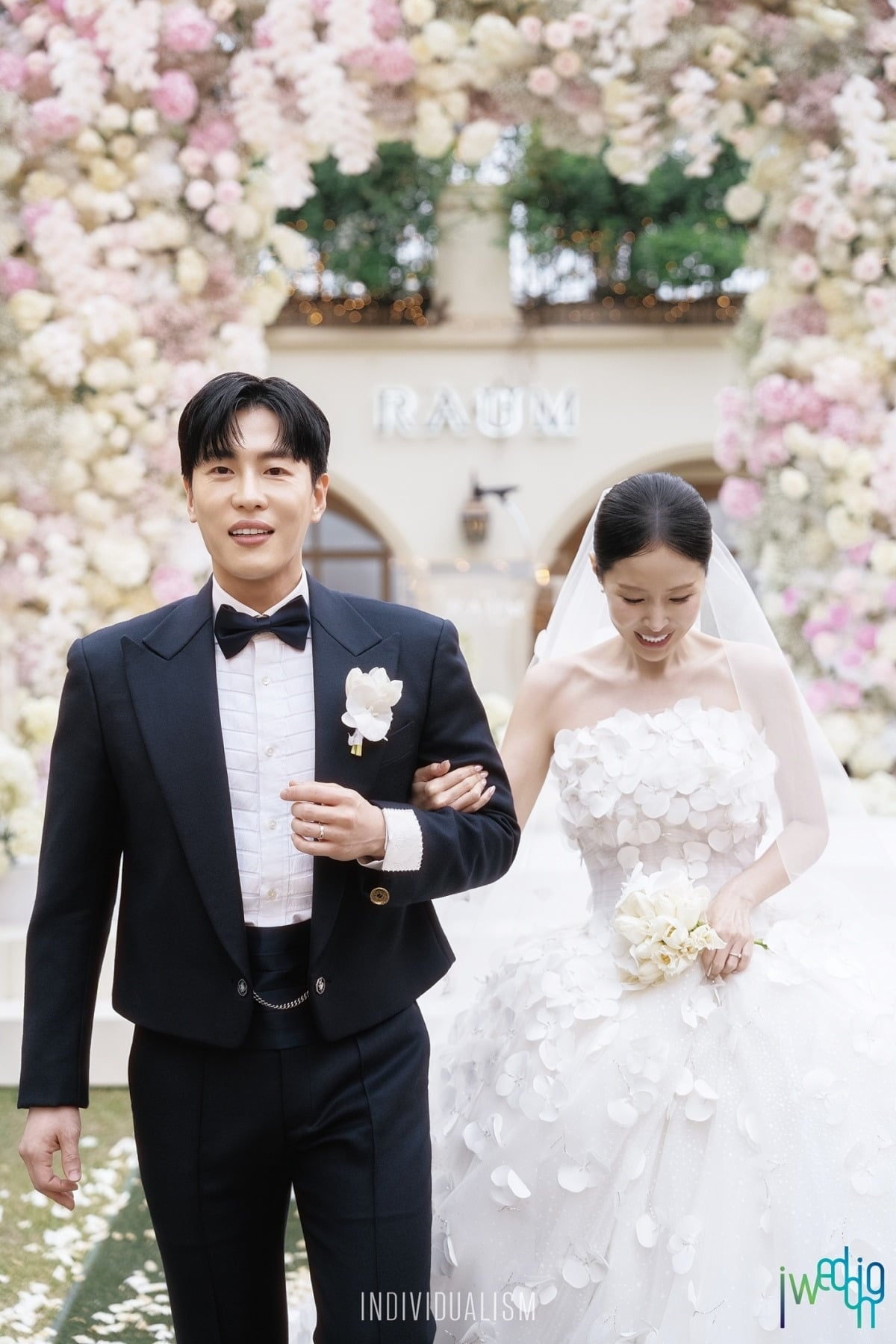신지, 문원이 결혼식을 올렸다./사진제공=아이웨딩