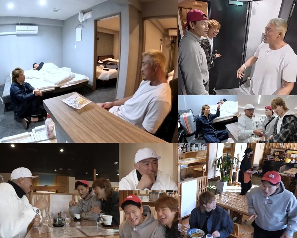 '상남자의 여행법 in 규슈' 추성훈, 김종국, 대성이 제작진 철수 후 서로의 진심을 터놓는 '진솔 토크' 열전을 선보인다./사진제공=SBS Plus