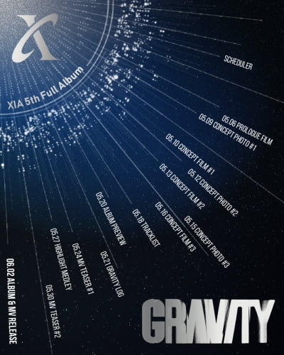 XIA's Anticipated Return: Kim Junsu Announces Comeback with 5th Album 'GRAVITY'