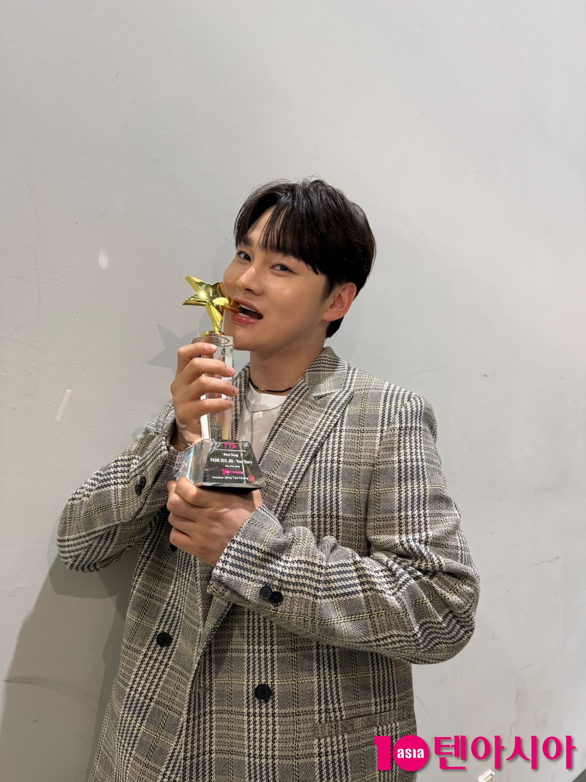 가수 박서진이 제14회 TTA에서 베스트송 부문 1위를 차지했다. / 사진=텐아시아DB