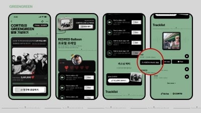 코르티스, 틱톡과 손잡고 캠페인 연다…'#GREENGREEN' 2주 동안 진행