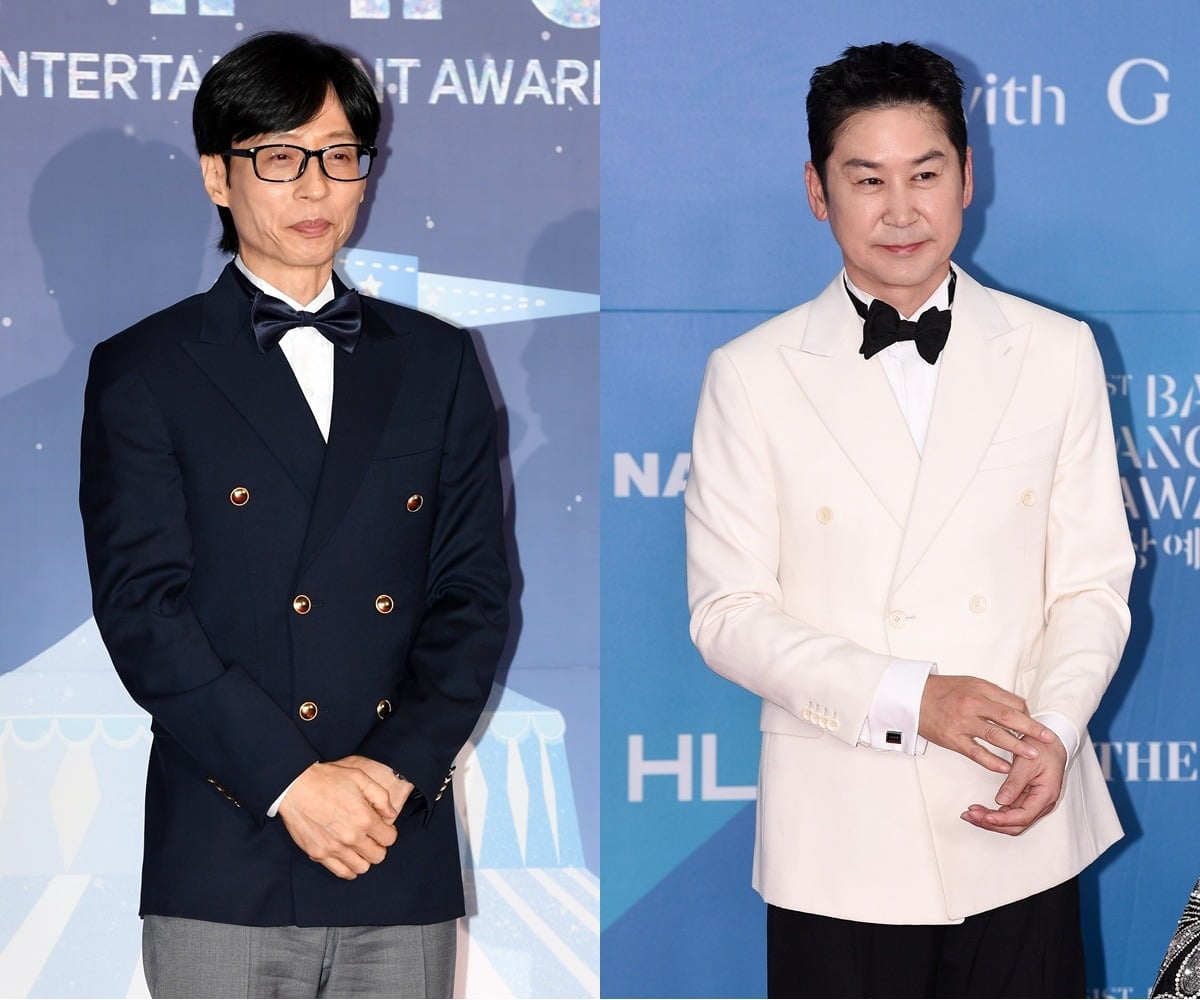유재석이 '백상' 후보서 제외된 가운데 신동엽이 시상자로 나선다./사진=텐아시아DB