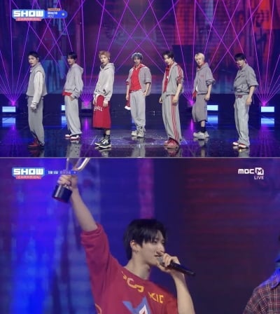 넥스지, 데뷔 첫 음방 1위…"믿기지 않아" 눈물의 트로피