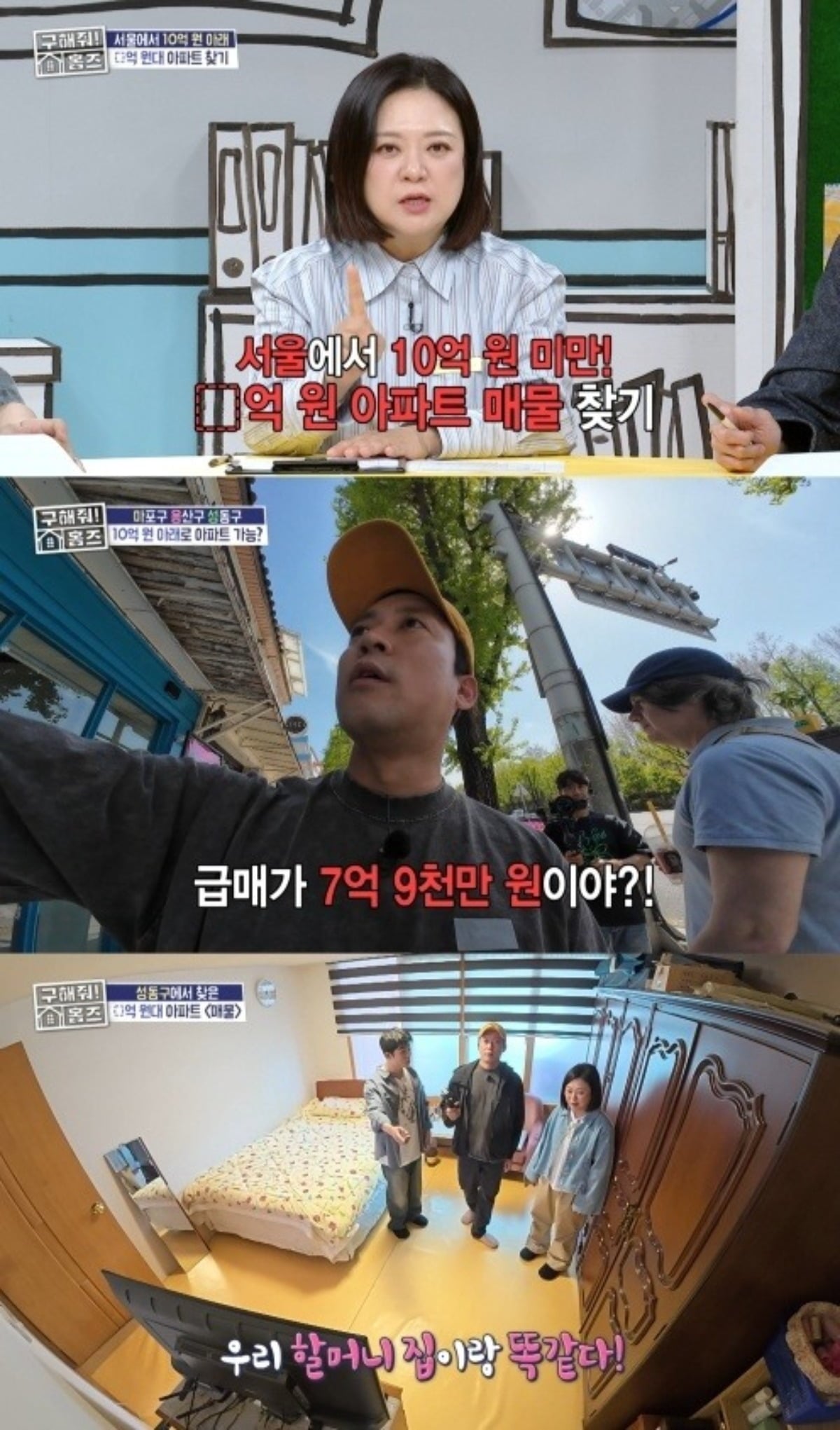 지난 7일 방송된 '구해줘! 홈즈'에서는 '서울 10억 미만 아파트 임장' 특집이 공개됐다./사진=MBC 방송 화면 캡처