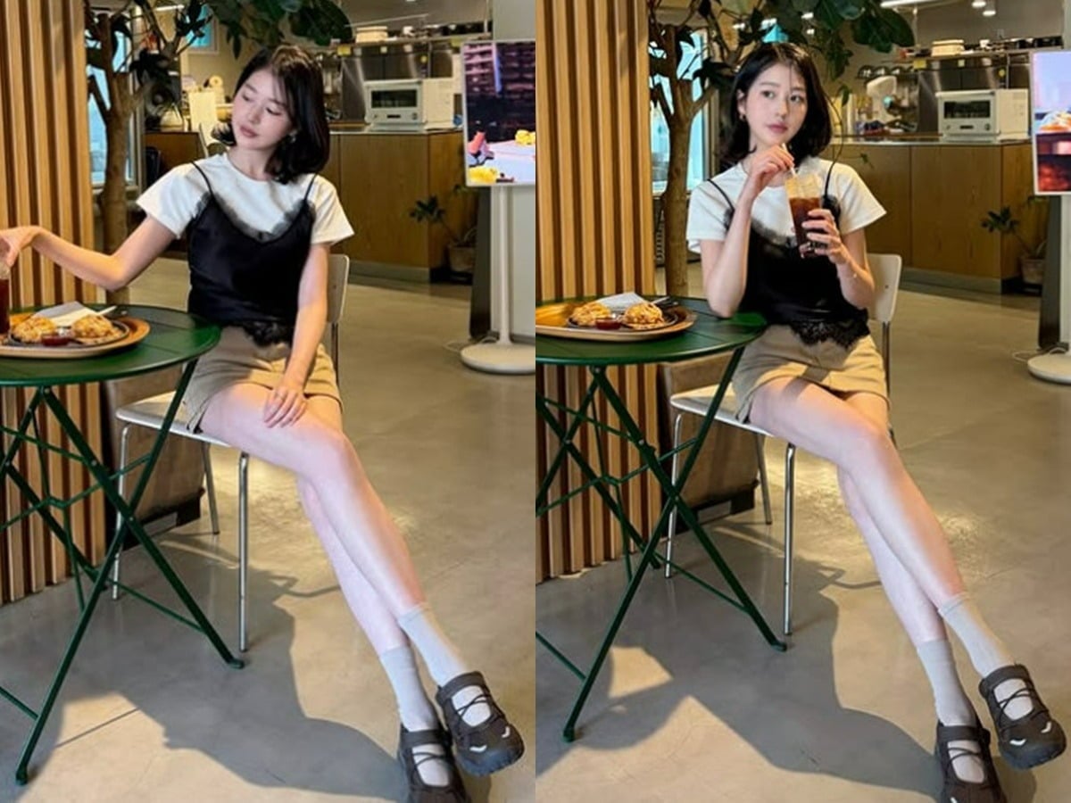 배우 장다아가 놀라운 다리 길이를 뽐내고 있다. / 사진=장다아 SNS