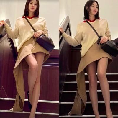 56세 김혜수, AI 의심케 하는 비율…"얼굴 크기·다리 길이 실화?"