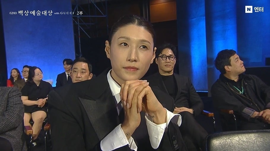'신인감독 김연경'이 방송 예능 부문 작품상을 받았다. /사진='백상예술대상' 영상 캡처. 