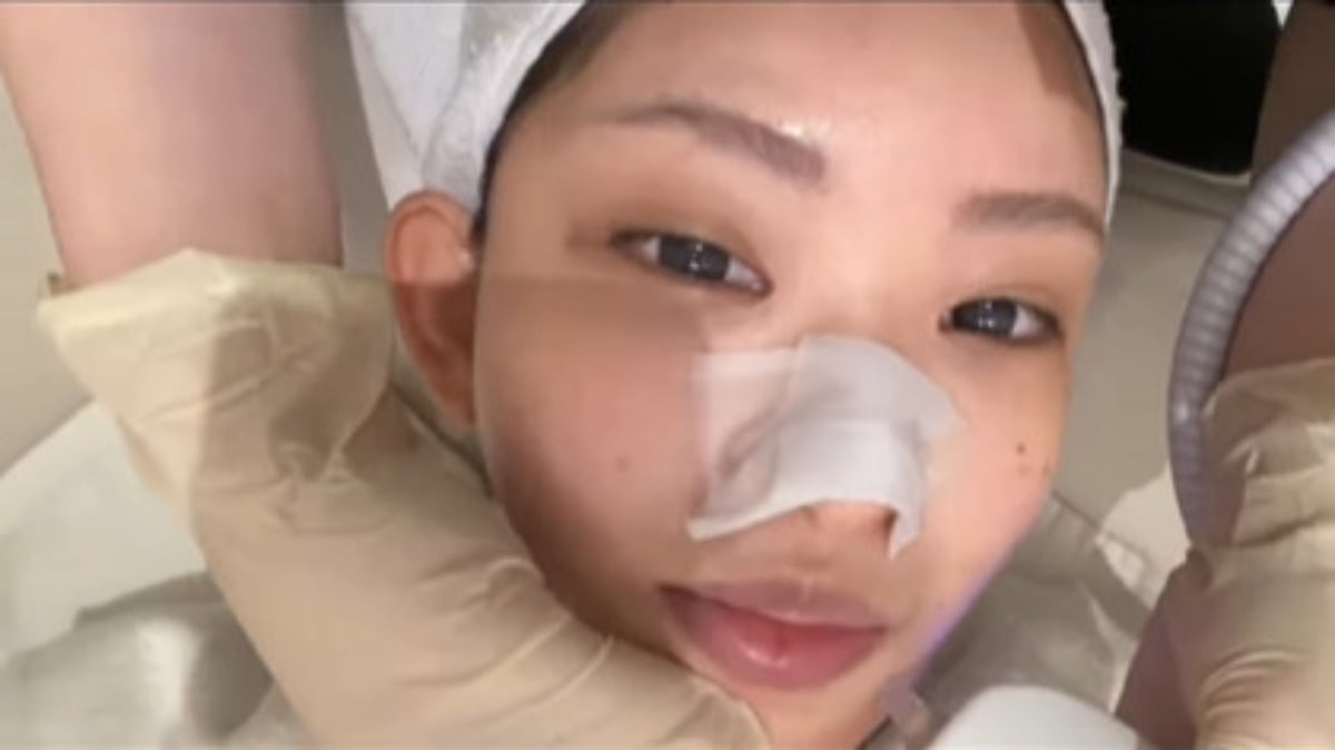 최준희가 결혼식을 앞두고 이미지 관리에 한창인 모습. / 사진=최준희 SNS