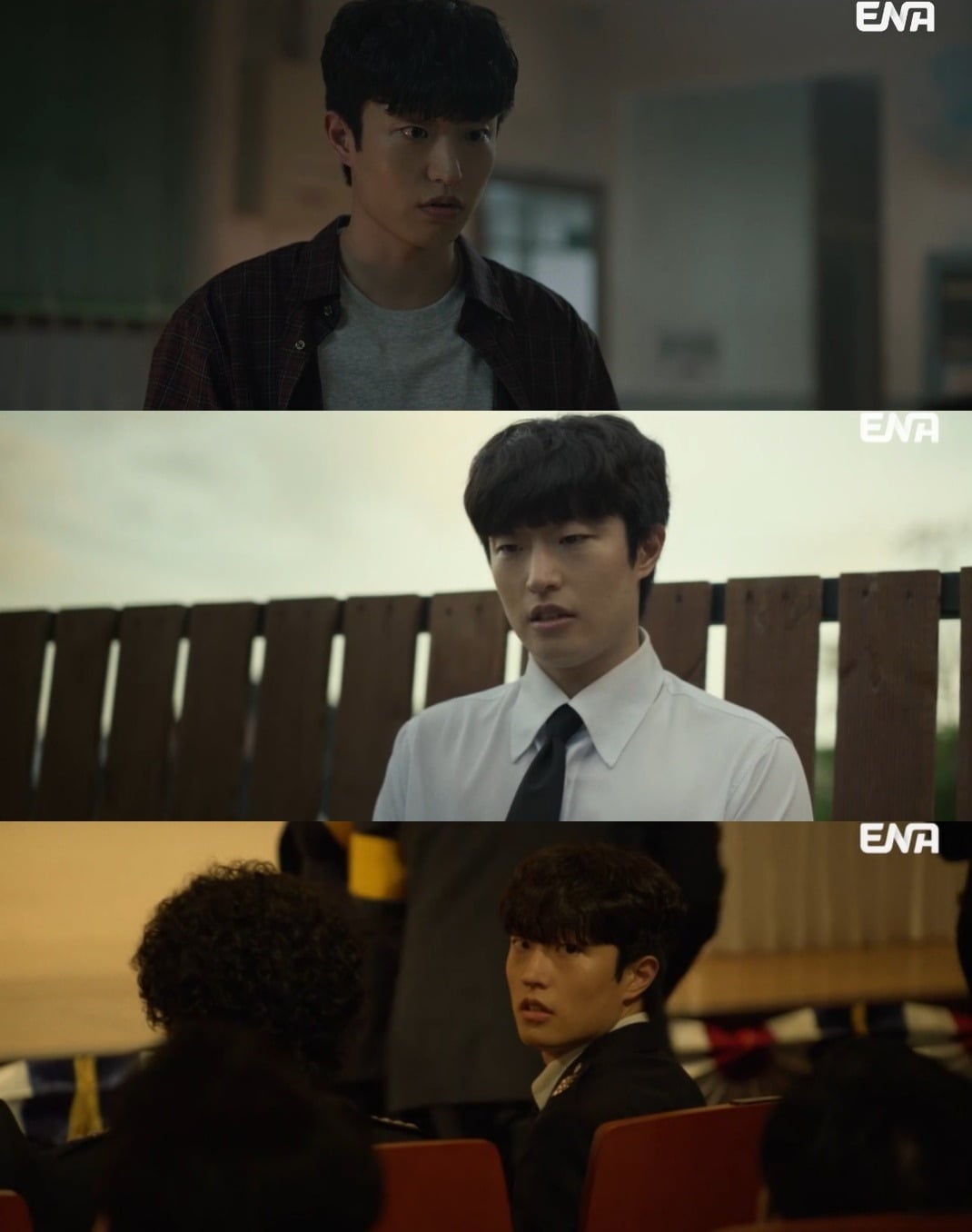 류해준이 막내 형사의 모습을 현실감 있게 그려냈다./사진=ENA 방송 화면 캡처