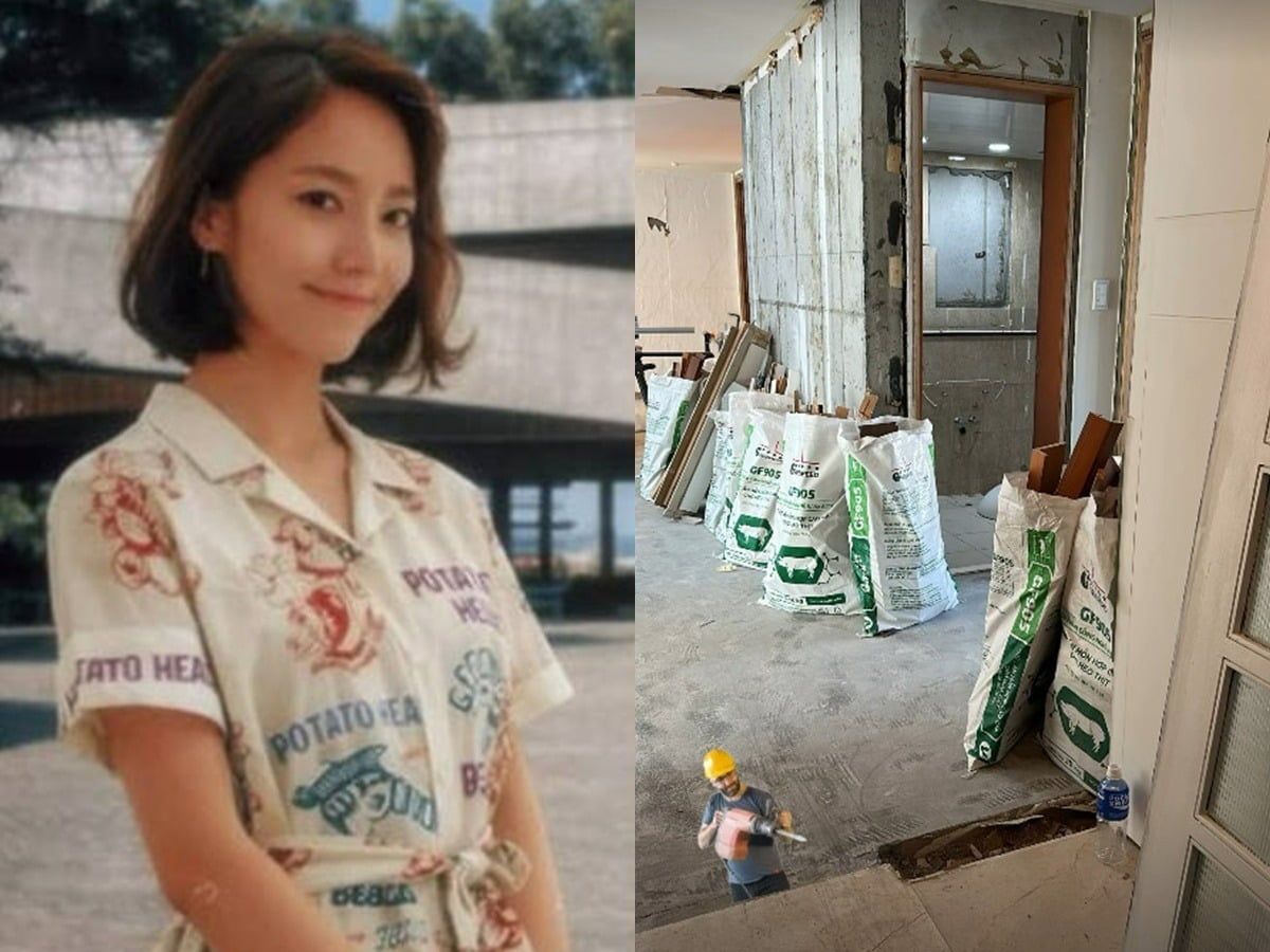 배우 이범수의 전처 이윤진이 정착한 한국 집을 개조하고 있다. / 사진=이윤진 SNS
