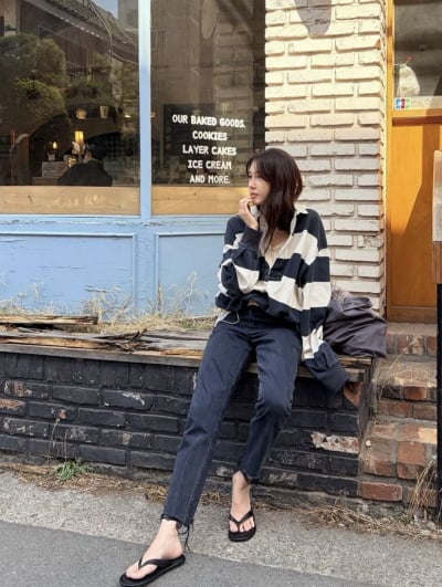 '48세' 이지아, 복학생이래도 믿을 동안…패션도 힙하네