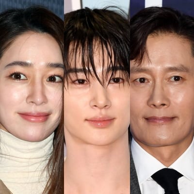 하트 포즈는 질색하더니…이병헌, '변우석과 화기애애' ♥이민정에 얼음모드